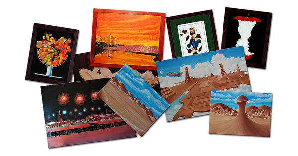 Oil painting by Moraga