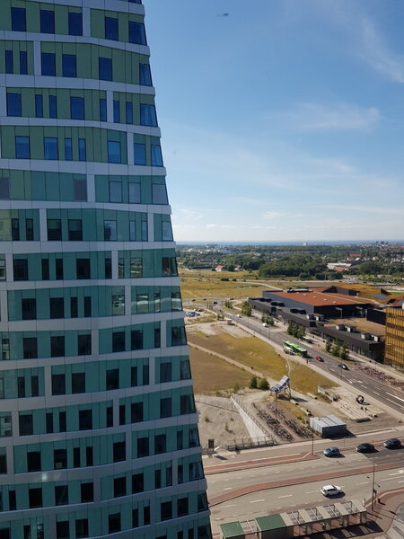 Vista desde el hotel al sur de Suecia
