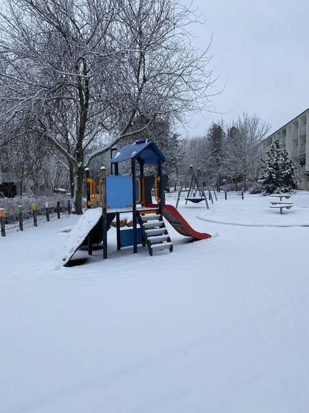 Slides in winter