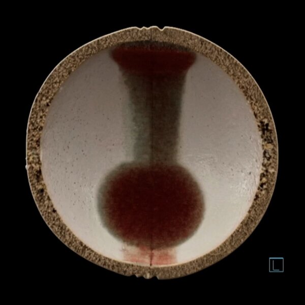 Buga Sphere, X-rays show a difference possibly in density