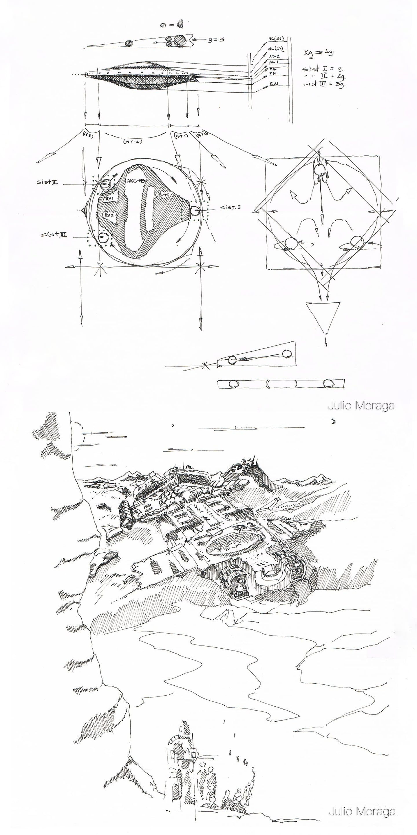 Conair, very thin hatch drawings (1986)